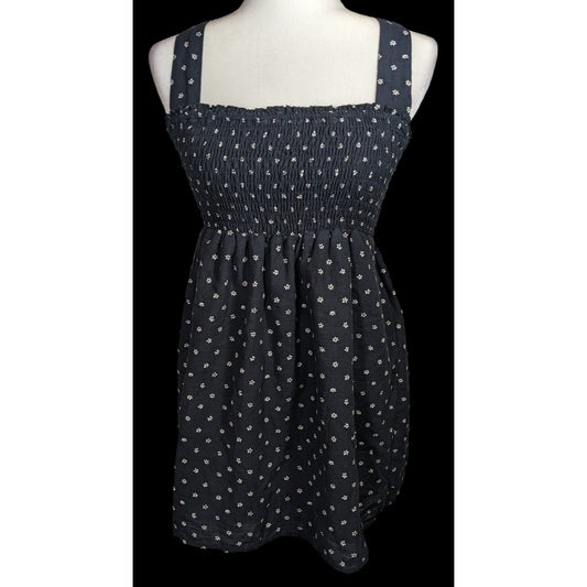 American Eagle Summery Black Floral Mini Dress