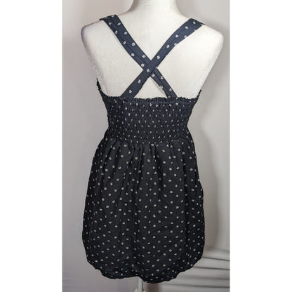 American Eagle Summery Black Floral Mini Dress