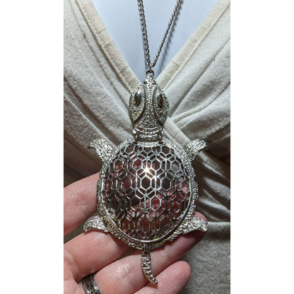 Vintage Articulated Turtle Necklace