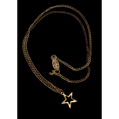 Vintage Dainty Open Heart Pendant Necklace Gold Tone Minimalist Romantic Jewelry