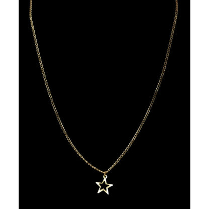Vintage Dainty Open Heart Pendant Necklace Gold Tone Minimalist Romantic Jewelry