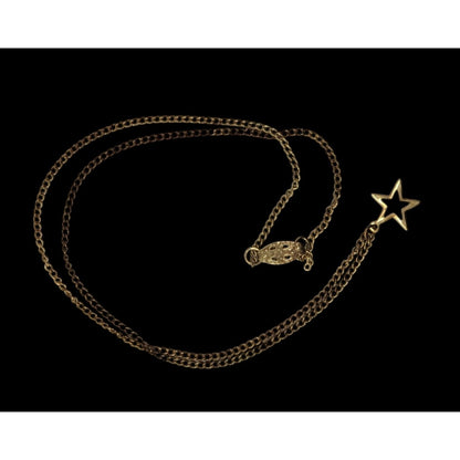Vintage Dainty Open Heart Pendant Necklace Gold Tone Minimalist Romantic Jewelry