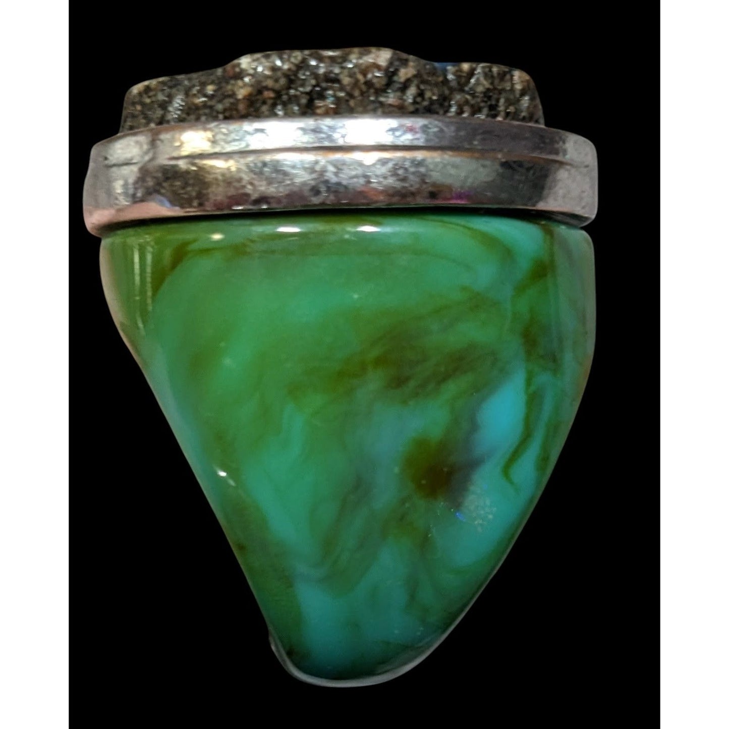 Vintage Chunky Lucite And Faux Stone Constellation Statement Ring