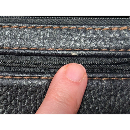 Vintage Brighton Embroidered Leather Wallet