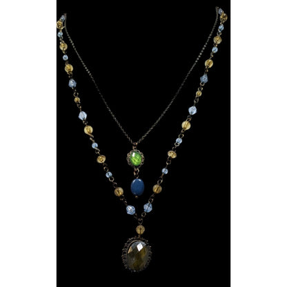 Vintage Victorian Style Layered Beaded Necklace