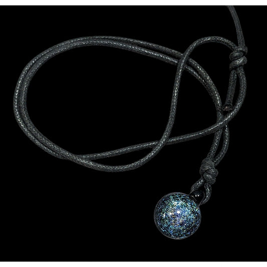 Whimsical Galaxy Dichroic Glass Pendant Necklace