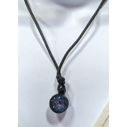 Whimsical Galaxy Dichroic Glass Pendant Necklace