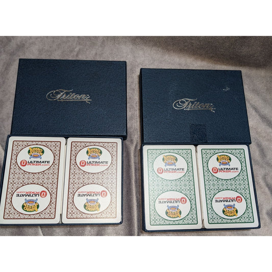Triton Poker Cards Set Of 2 Decks 108 Cards Each Jumbo Index Ultimate Poker