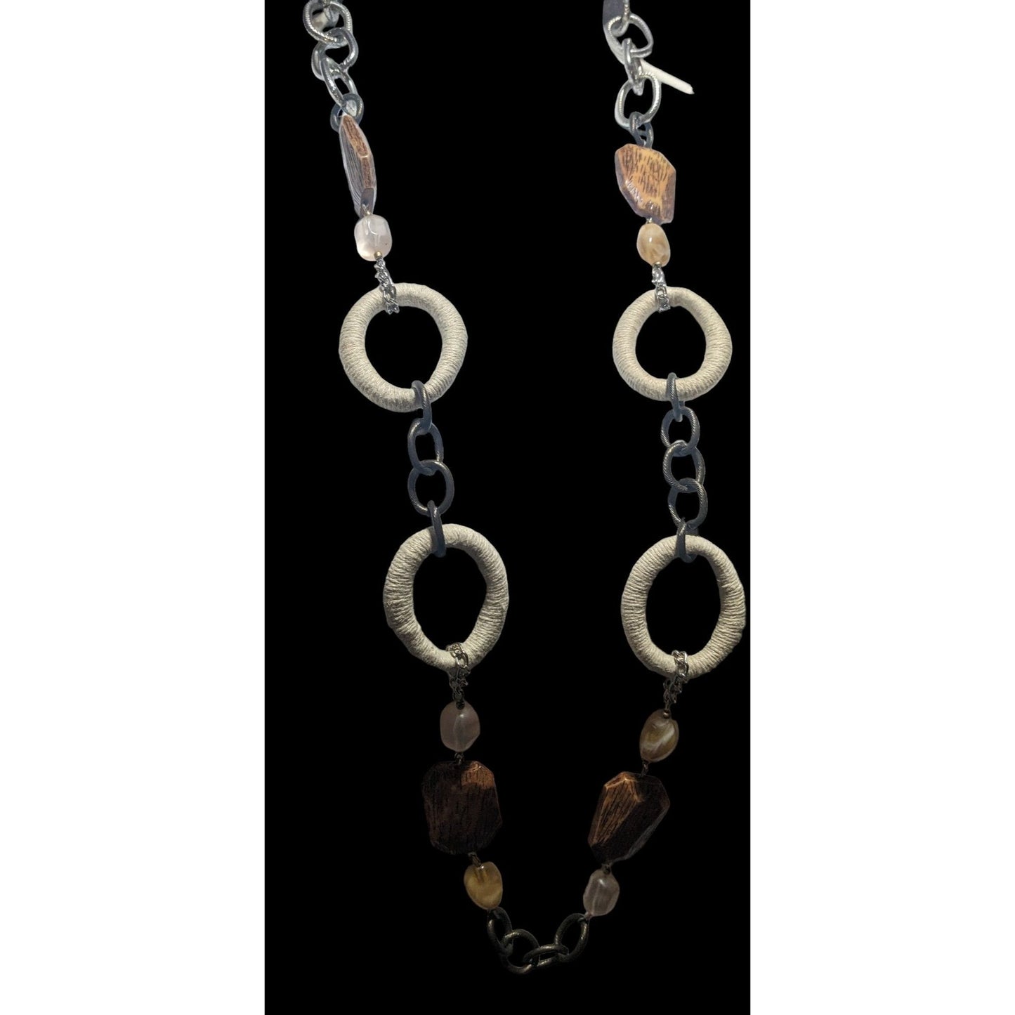 Chico's Earthy Bohemian Statement Necklace