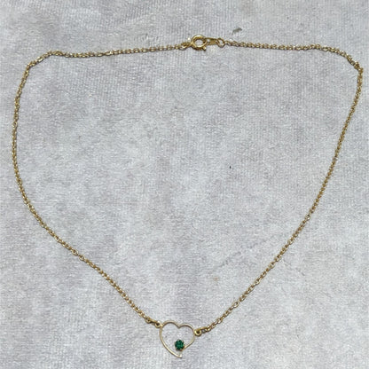 Minimalist Gold Open Heart Necklace
