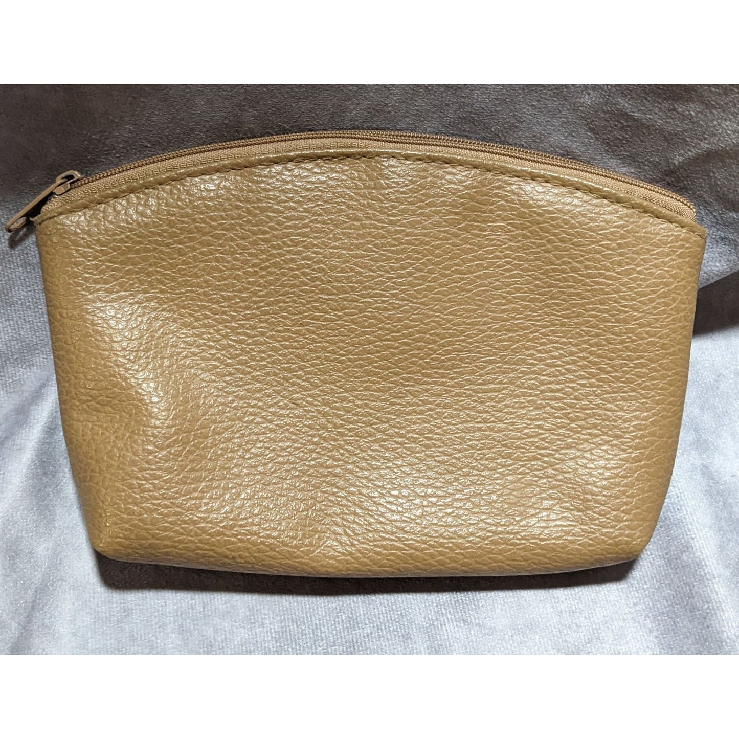 Tan Leather Toiletry Pouch