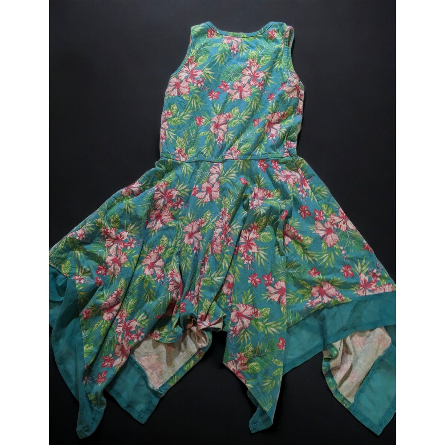 Faded Glory Hanky Hem Floral Dress