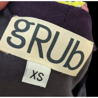 Aimee G Grub Asymmetrical Striped Midi Dress Size XS