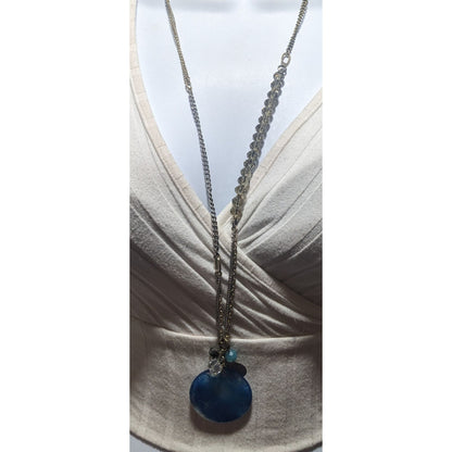 The Limited Smoky Blue Pendant Charm Necklace