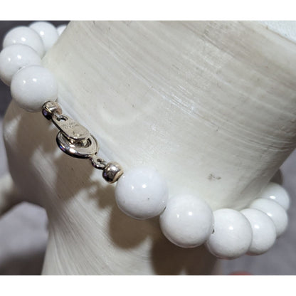 Breast Cancer Awareness Glass Beaded Bracelet