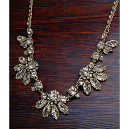 JCrew Faceted Glass Floral Necklace