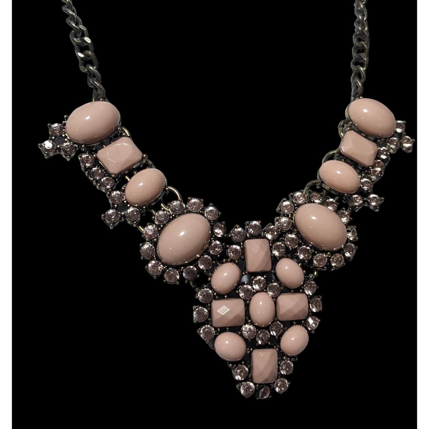 Sugarfix Pink Gemmed Statement  Necklace