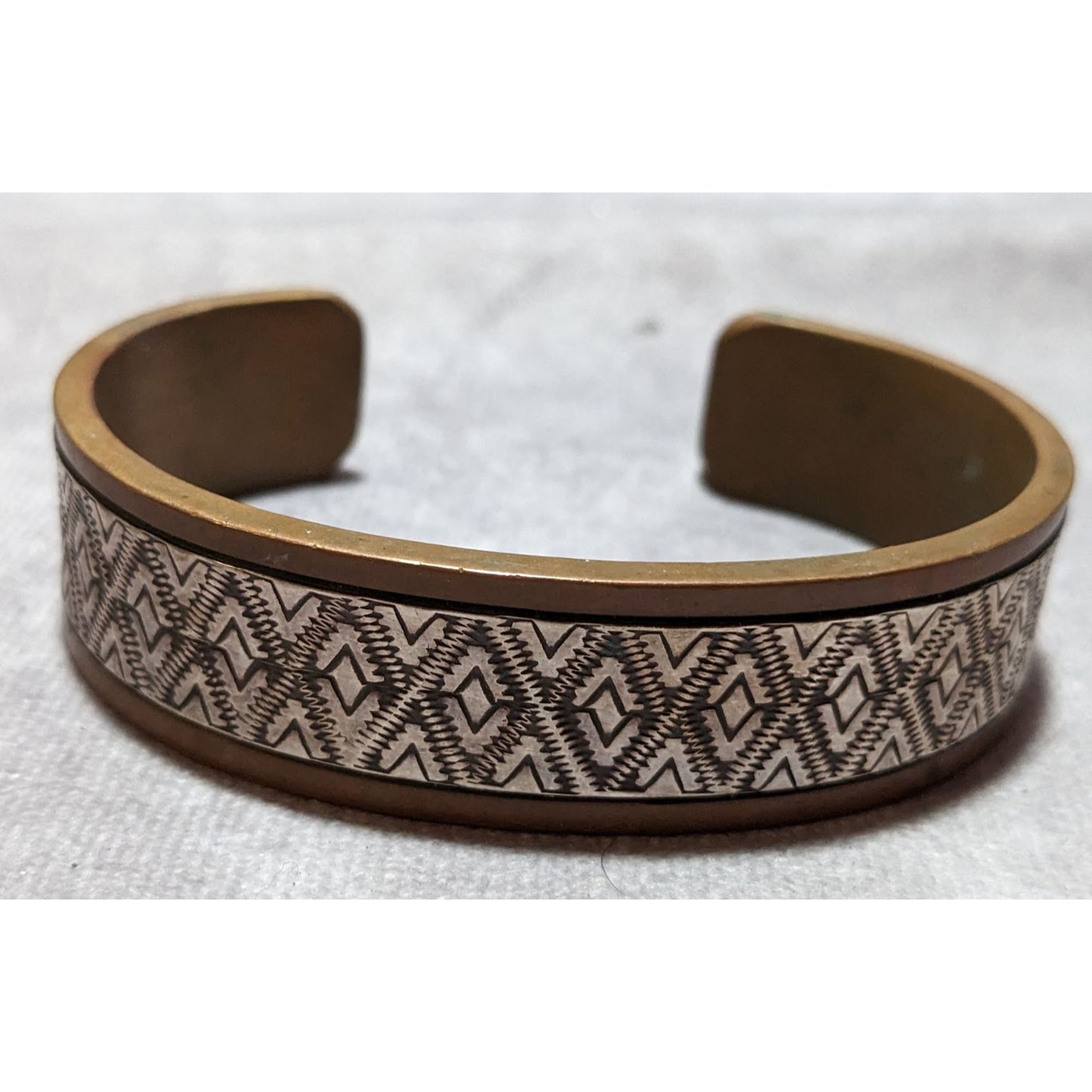 Randy Secatero Native Sterling Copper Bracelet