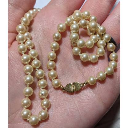 Vintage Glam Monet Beaded Faux Pearl Necklace