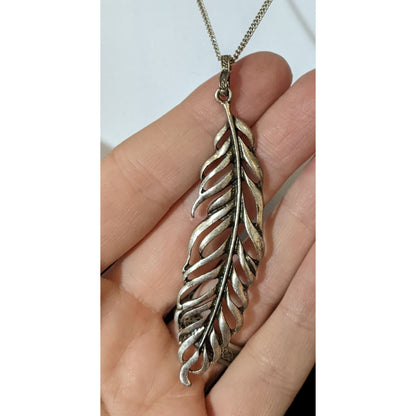 Axcess Liz Claiborne Feather Pendant Necklace