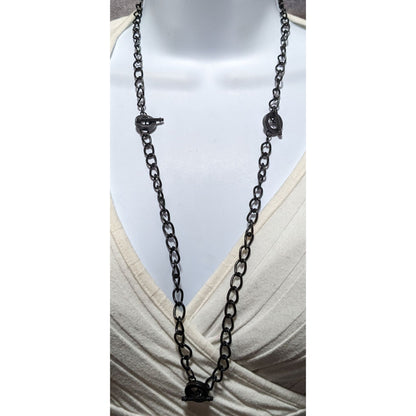 Black Toggle Chain Necklace