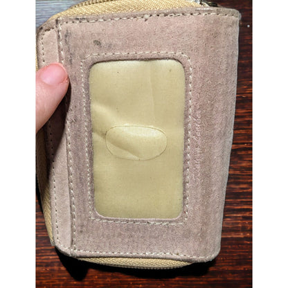 Riviera Leather Pink Zip Wallet