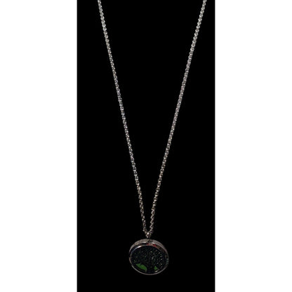 Nature Inspired Aromatherapy Pendant Necklace With Tree Detail