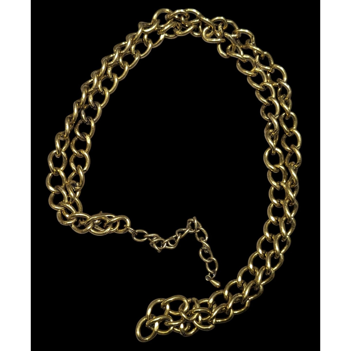Vintage Classic Casual Gold Tone Chain Necklace