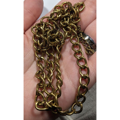 Vintage Classic Casual Gold Tone Chain Necklace