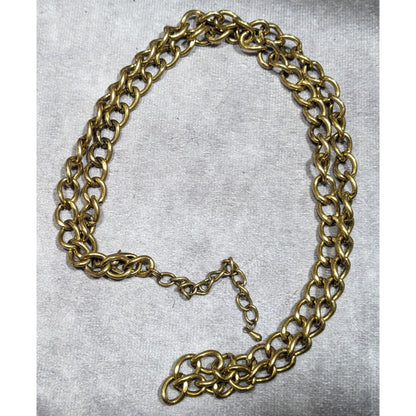 Vintage Classic Casual Gold Tone Chain Necklace