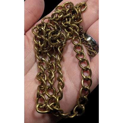 Vintage Classic Casual Gold Tone Chain Necklace