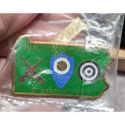 Vintage 1996 Jaycees State B-B Shoot Myerstown PA Pin