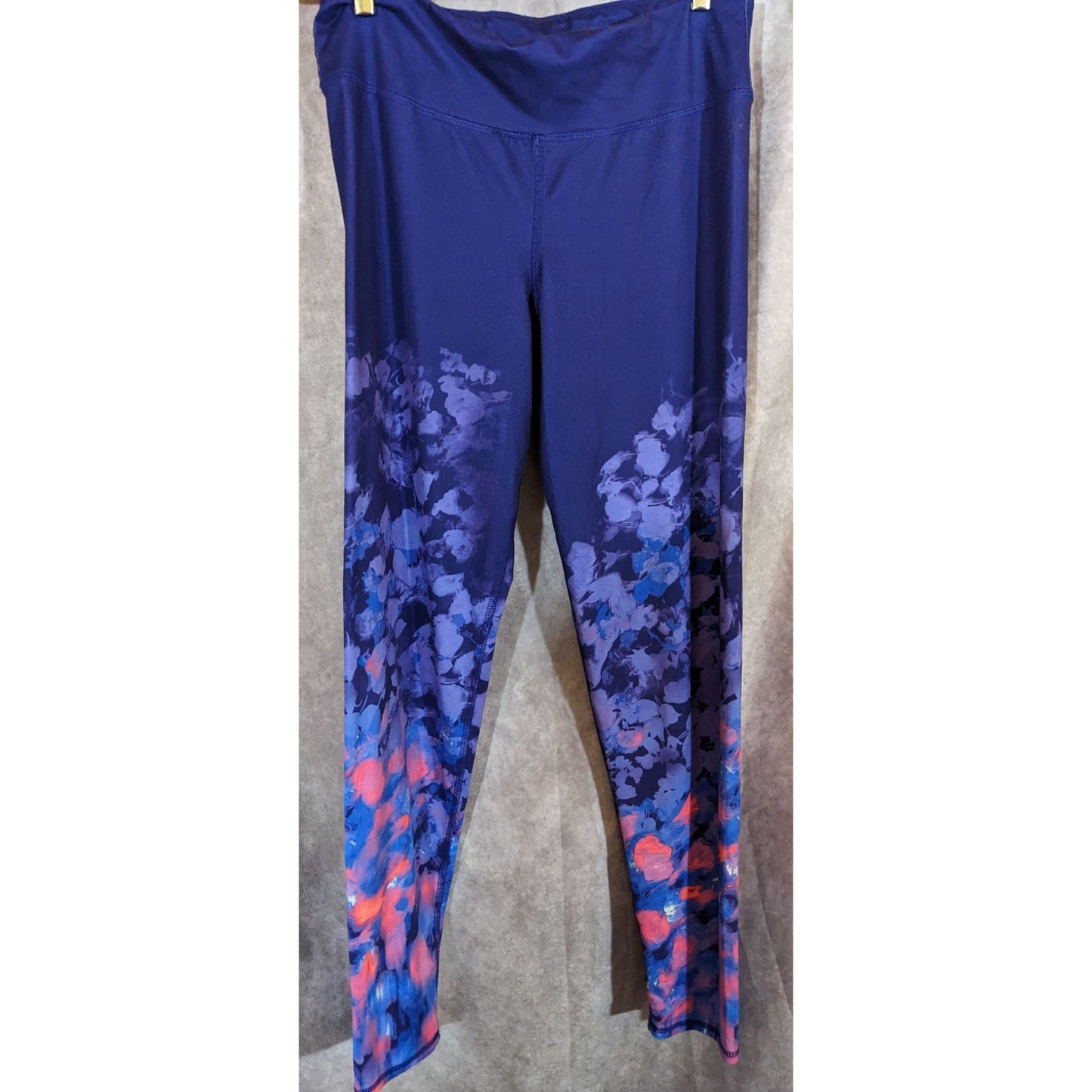 Champion Purple Floral Print Athletic Leggings