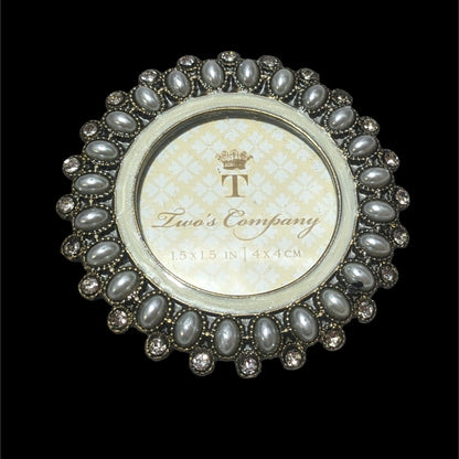 Two's Company Mini Pearl Photo Frame