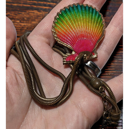 Rainbow Shell Necklace