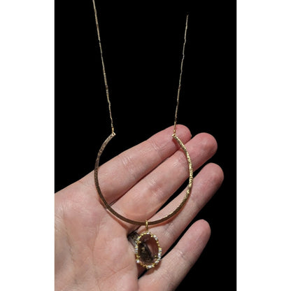 Serefina Gold Gemmed Necklace