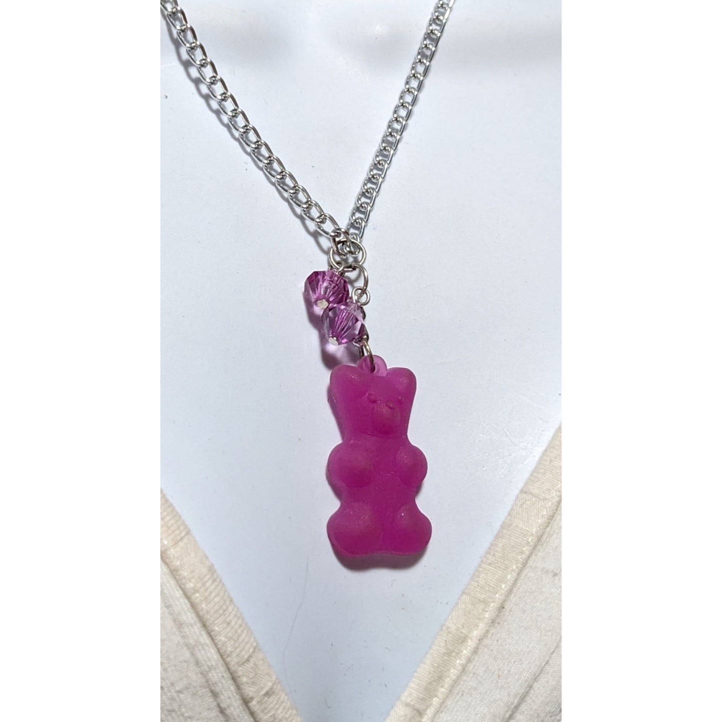 Pink Gummy Bear Necklace