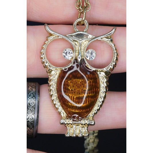 Whimsigoth Cottagecore Own Necklace With Rhinestones And Enamel