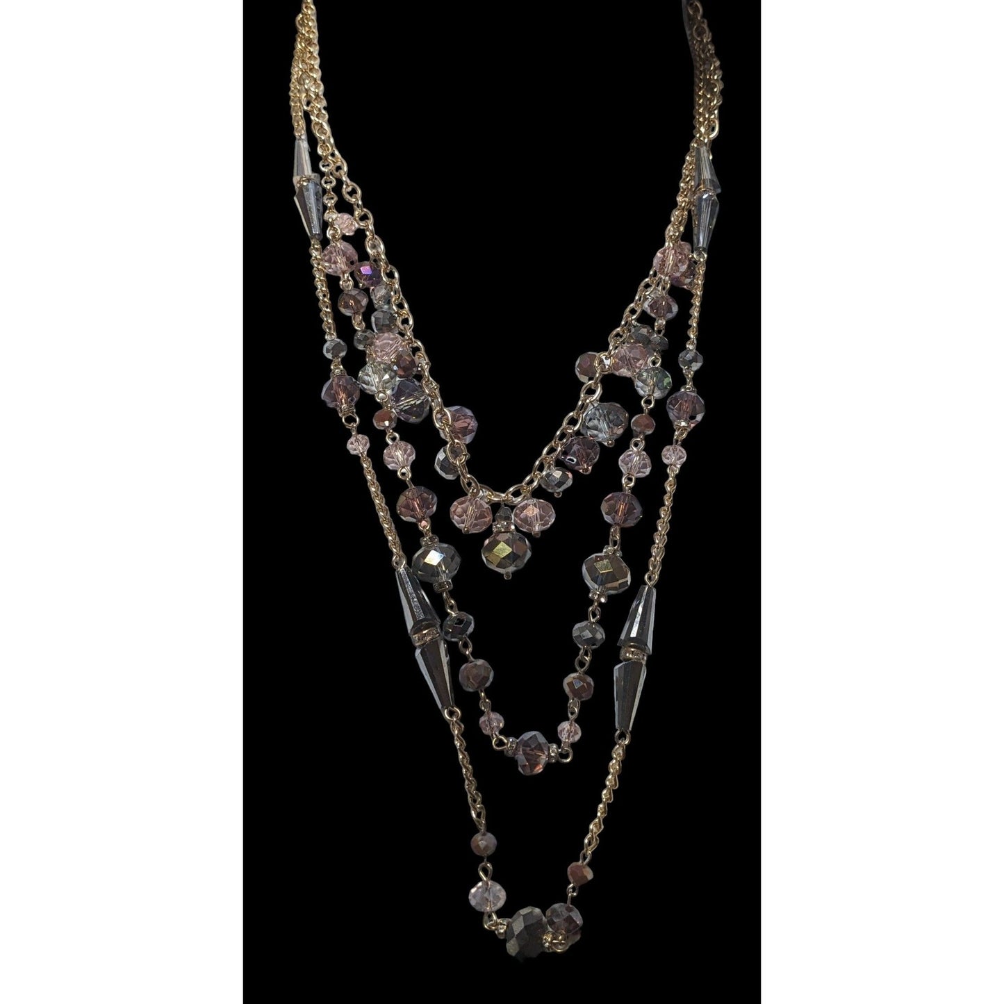 Ali Khan New York Glass Multilayer Necklace