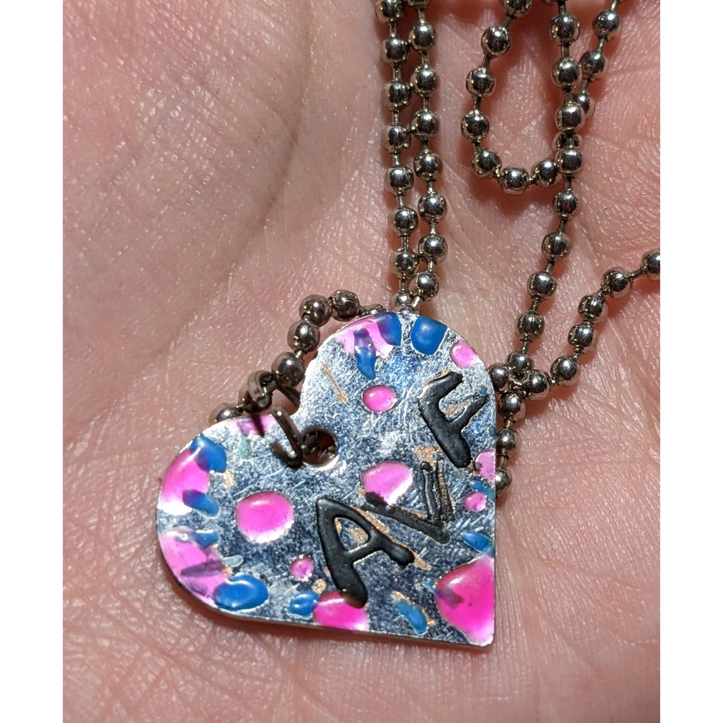 Handmade Heart AVF Necklace