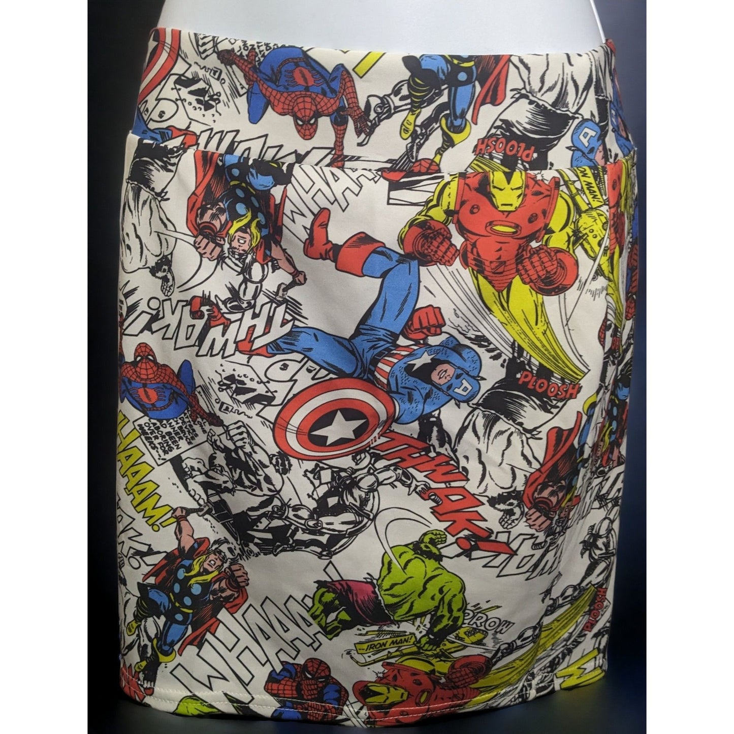 Mighty Fine Marvel HerOes Comic Book Mini Skirt