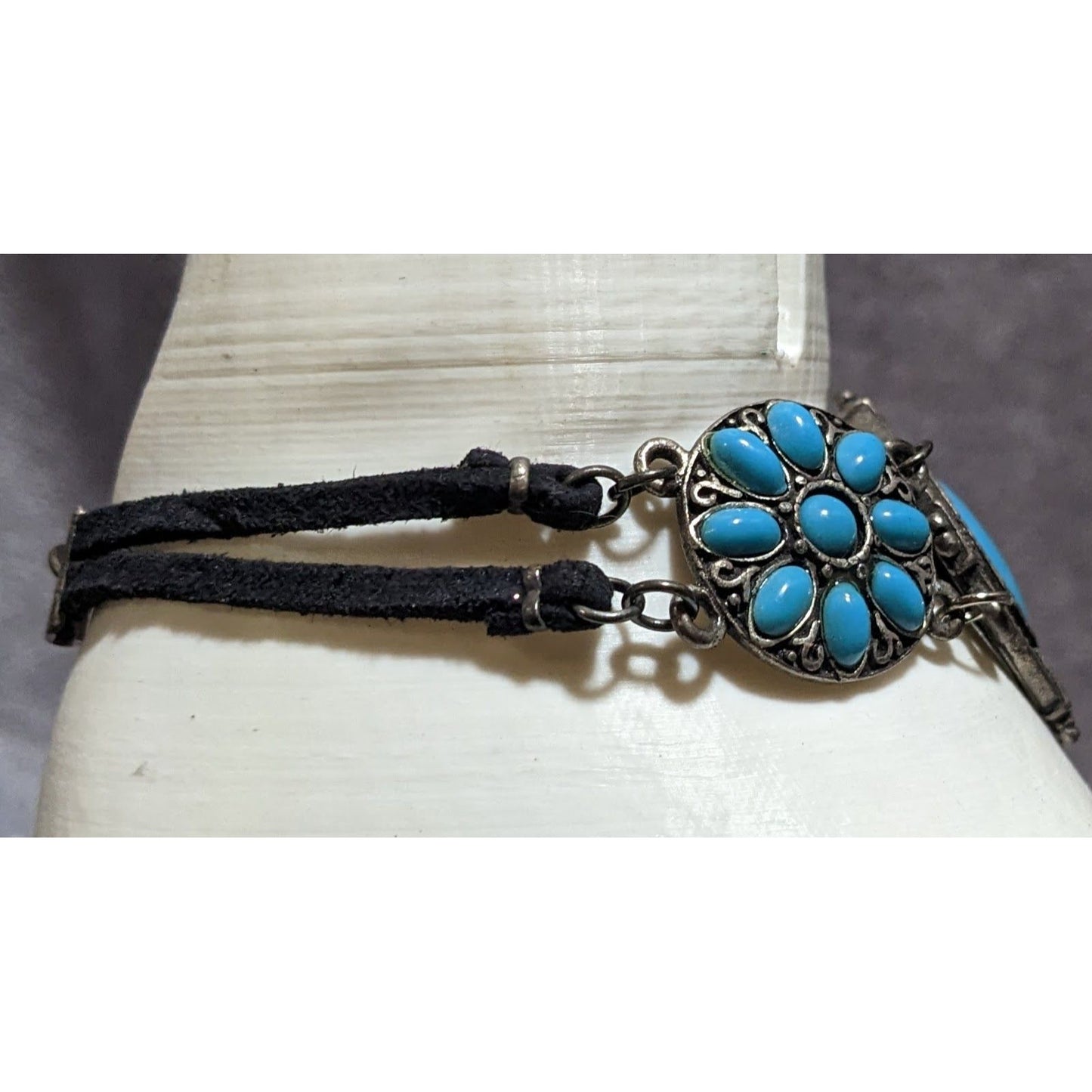 Floral Blue Southwestern Bracelet
