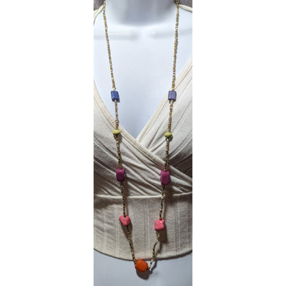 Chico's Rainbow Beaded Necklace