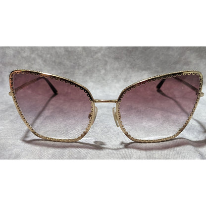 Dolce & Gabbana Gold Plum Gradient Cateye Sunglasses