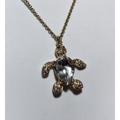 Gemmed Sea Turtle Necklace