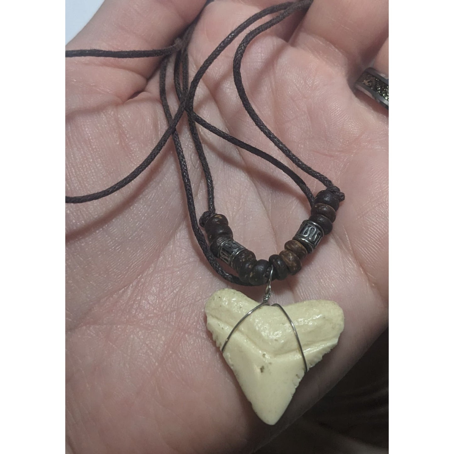 Beaded Shark Tooth Necklace