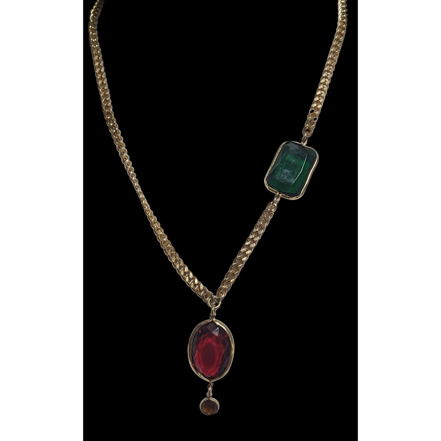 Vintage Lydell N.Y.C. Gold Gemmed Necklace