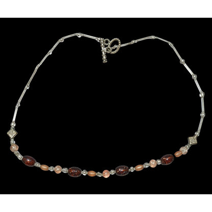 Casual Glass Beaded Necklace