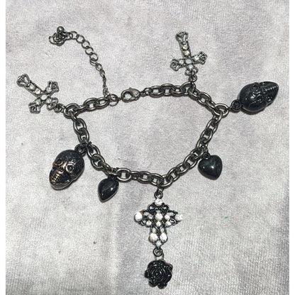 Glam Goth Charm Bracelet