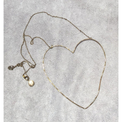 Stella & Dot Open Heart Pendant Necklace